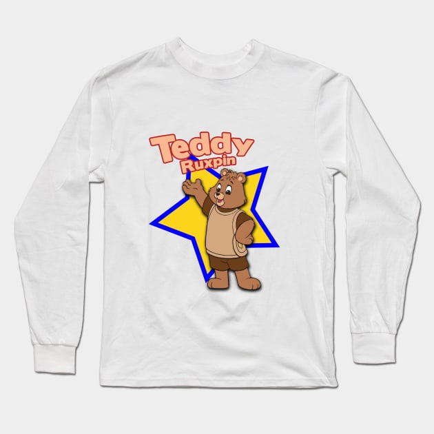 teddy ruxpin 80s toys Long Sleeve T-Shirt by Naive Rider